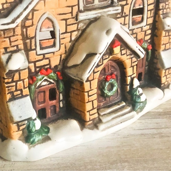 Lefton Colonial Village Church 05817 Tealight Candle Holder Vintage 1986 No Box - Picture 5 of 16